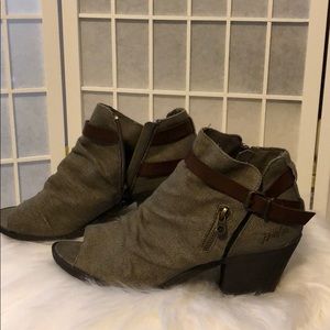Blowfish Malibu Open Toe Ankle Boots